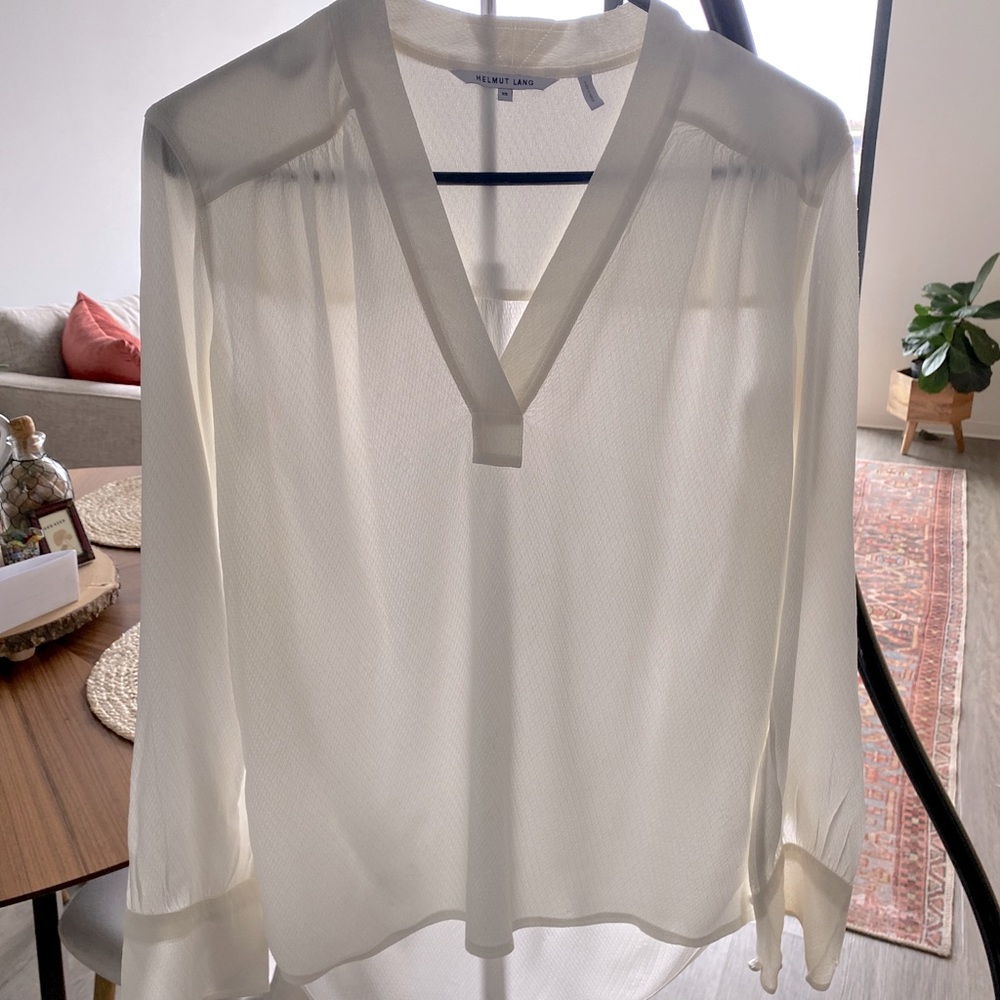 Helmut Lang White Blouse XS